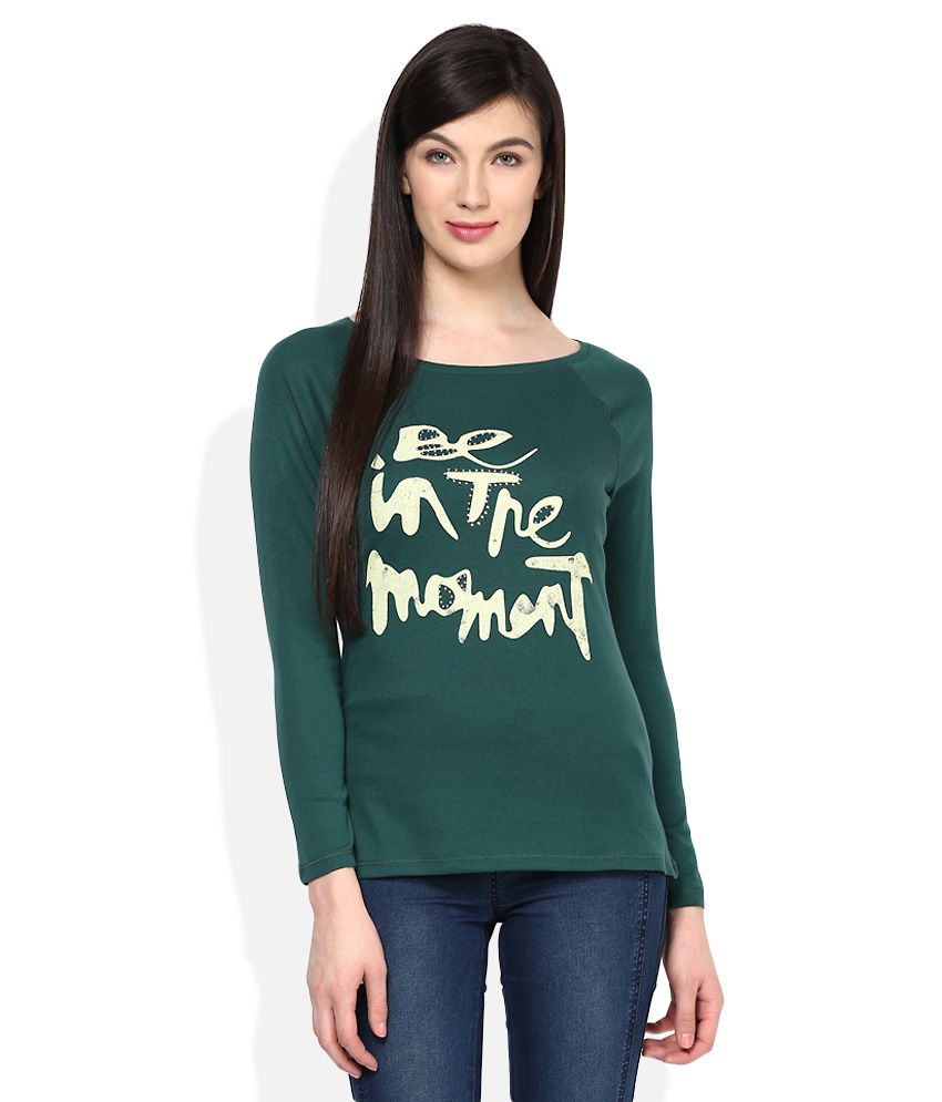 Madame Green Solid Top - Buy Madame Green Solid Top Online at Best ...