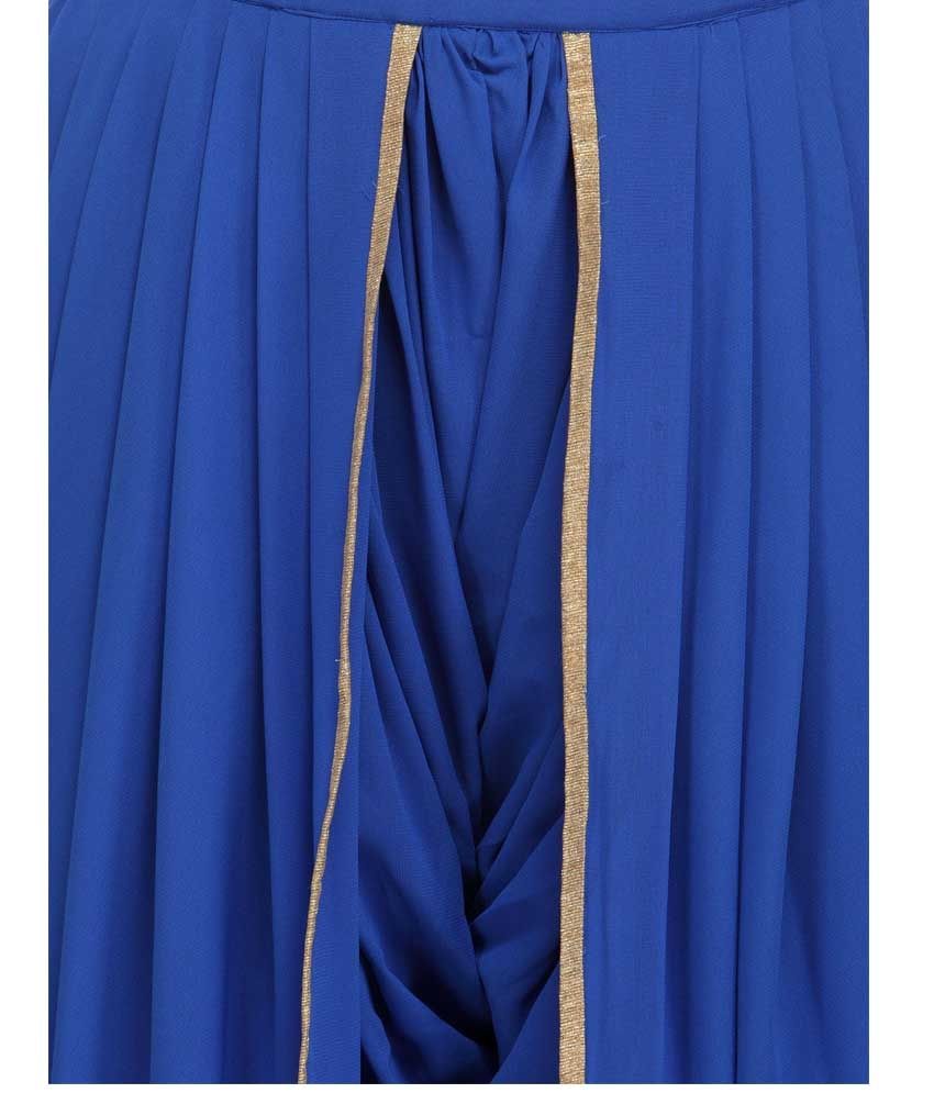 blue dhoti pants