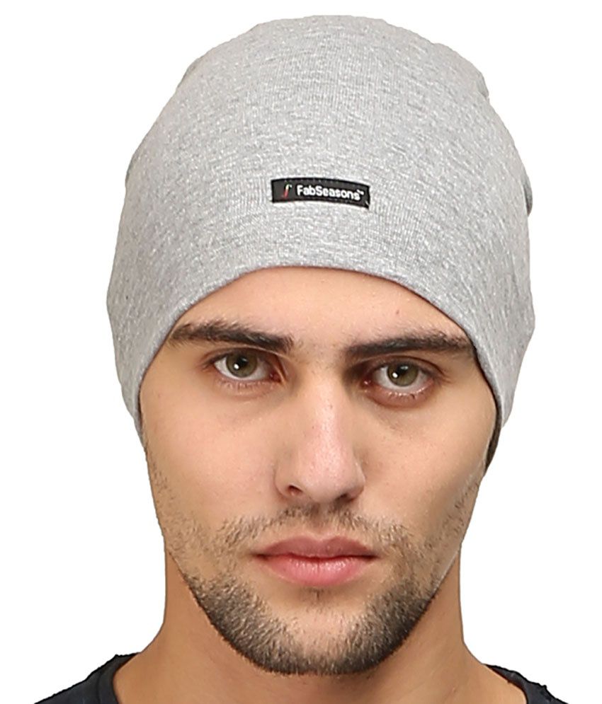 Fabseasons Gray Cotton Winter Cap - Buy Online @ Rs. | Snapdeal