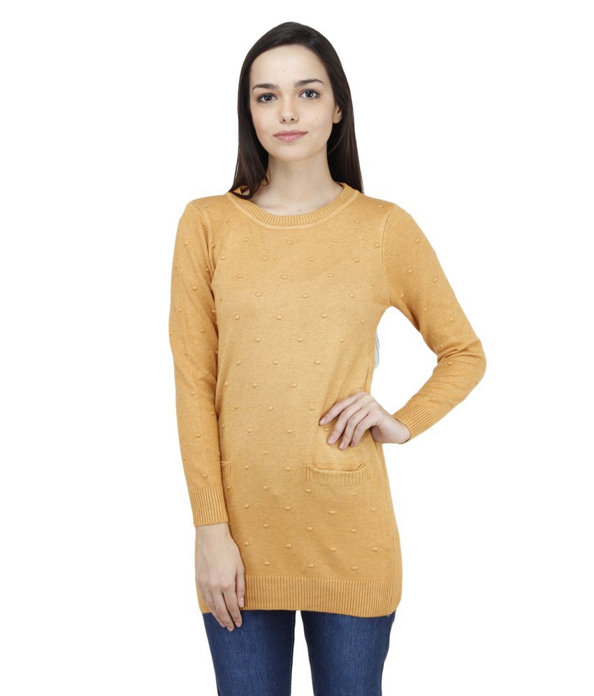 Camey Orange Woollen Tunics - Buy Camey Orange Woollen Tunics Online at ...