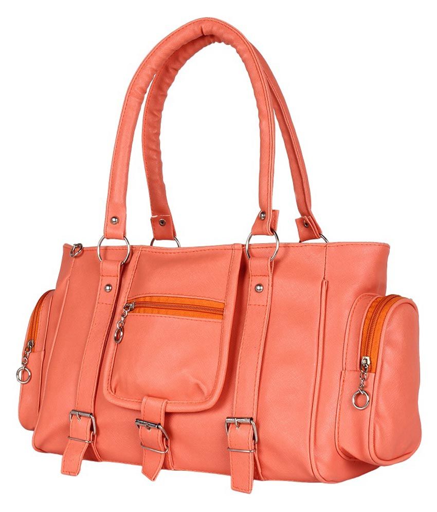 small orange shoulder bag