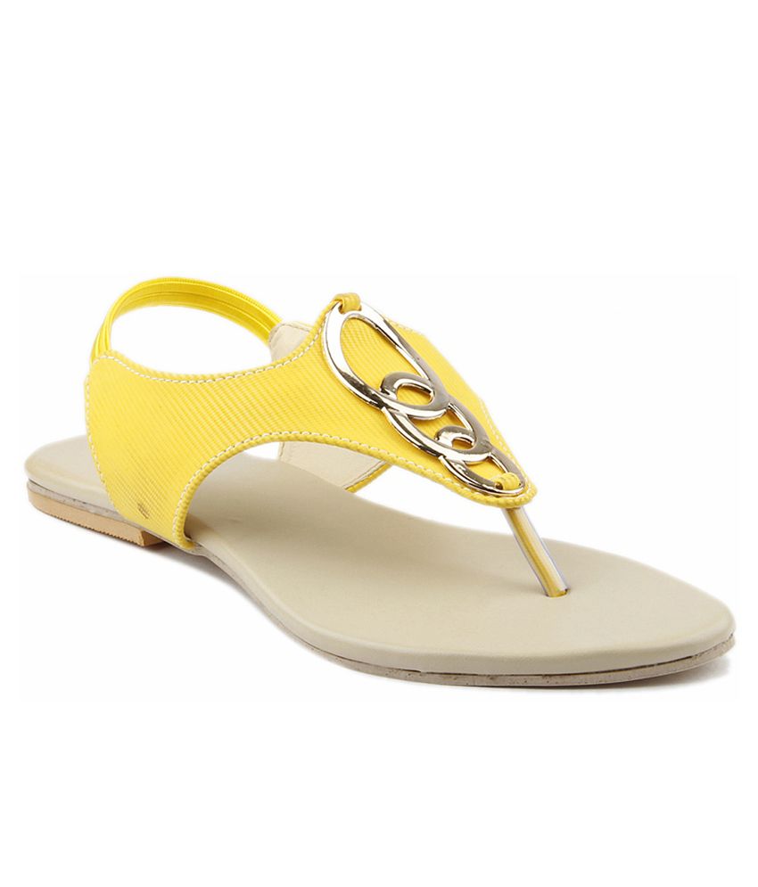 Jenis Yellow Sandals Price in India- Buy Jenis Yellow Sandals Online at ...