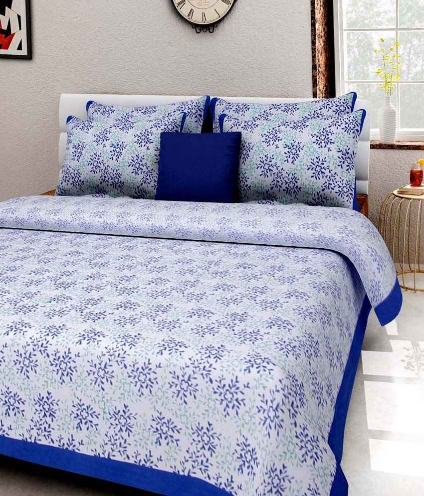 Kismat Collection Combo Of 100 Cotton 4 Rajasthani Printed Double King