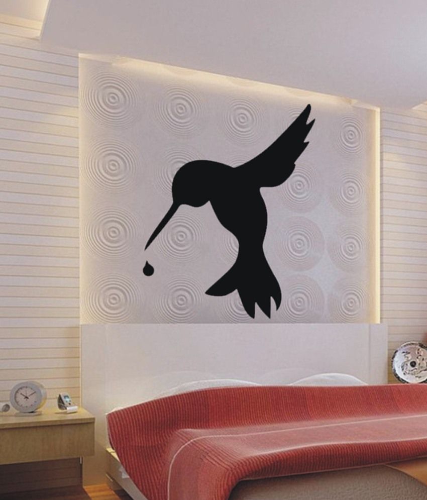     			Decor Villa Black Bird Wall Sticker