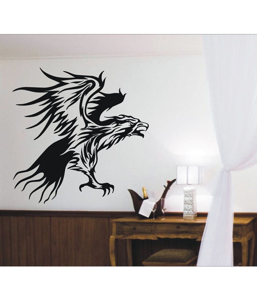     			Decor Villa Black Flying Bird Wall Sticker