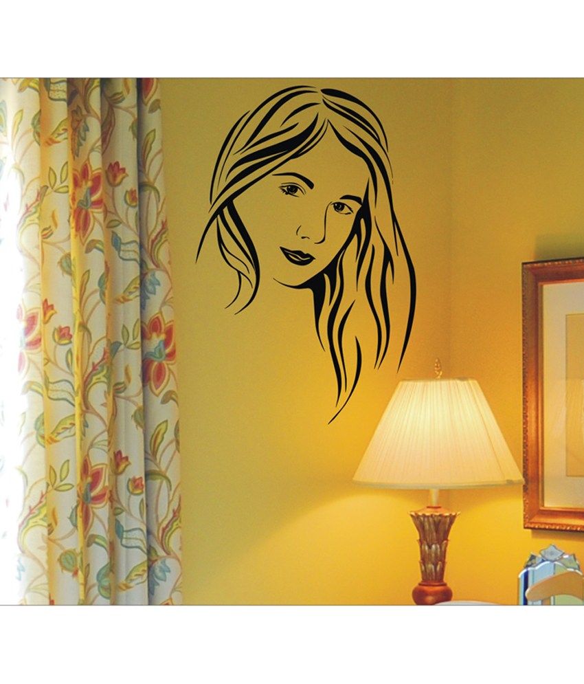     			Decor Villa Black I Am The Girl Wall Sticker