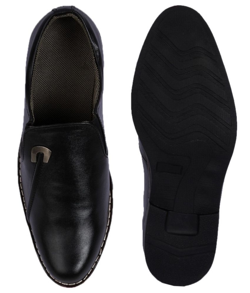 Mi Foot Black Formal Shoes Price in India- Buy Mi Foot Black Formal ...