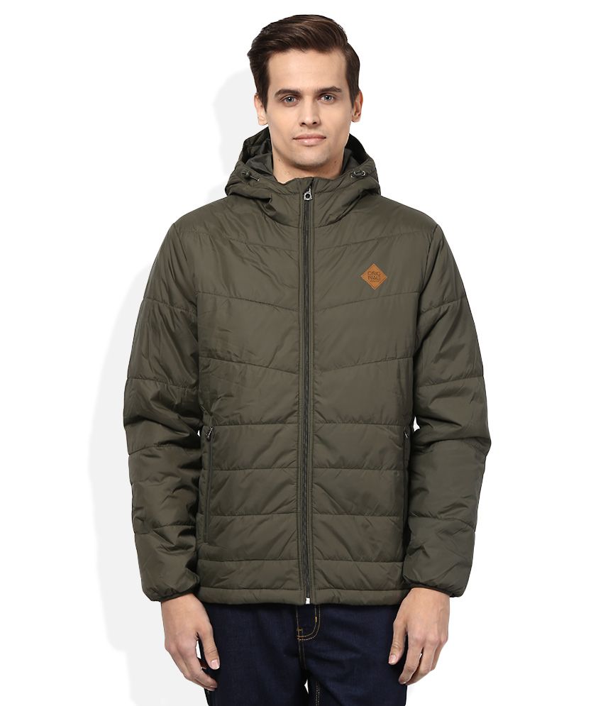 Jack & Jones Brown Full Sleeves Winter Jacket - Buy Jack