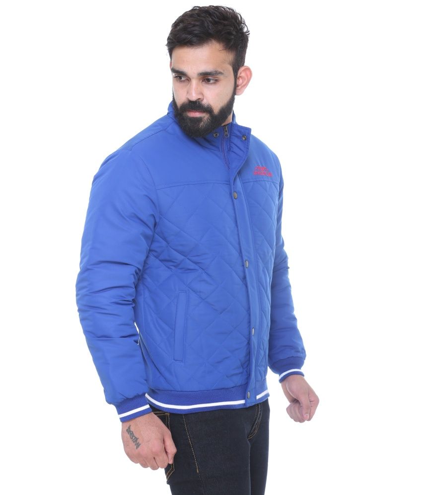 Trufit Blue Polyester Jacket - Buy Trufit Blue Polyester Jacket Online ...