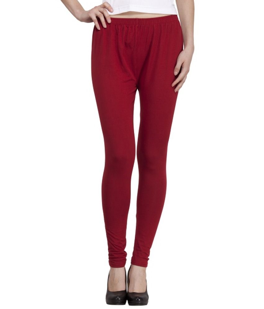 Lasoon Maroon Woolen Leggings Price in 