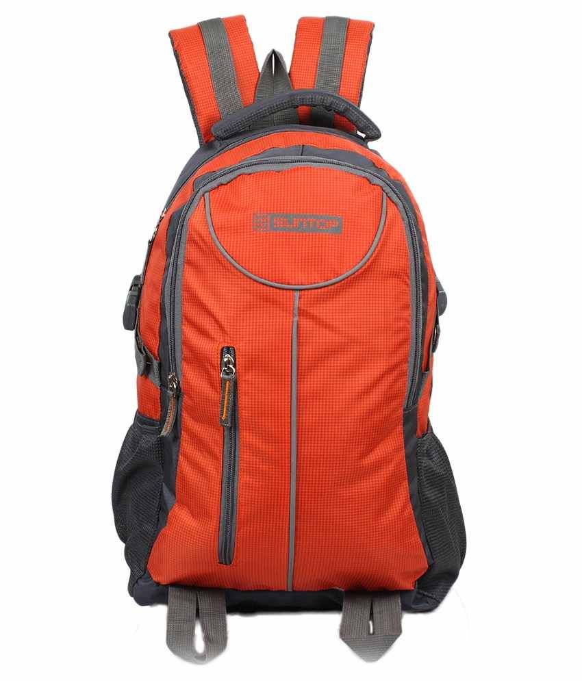 Suntop Gray and Orange Backpack Buy Suntop Gray and Orange Backpack