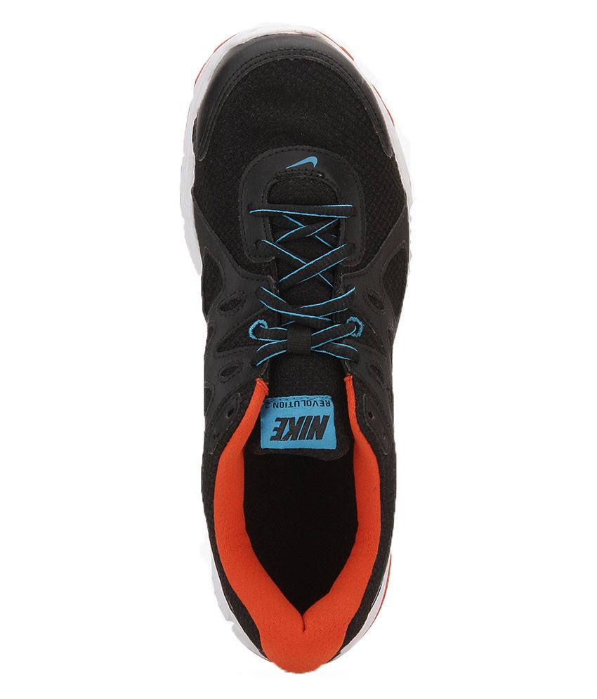 nike revolution 2 msl black running shoes