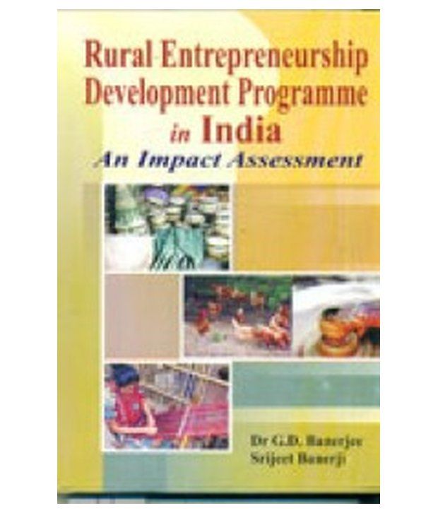 Rural entrepreneurship development programme in india: Buy ...