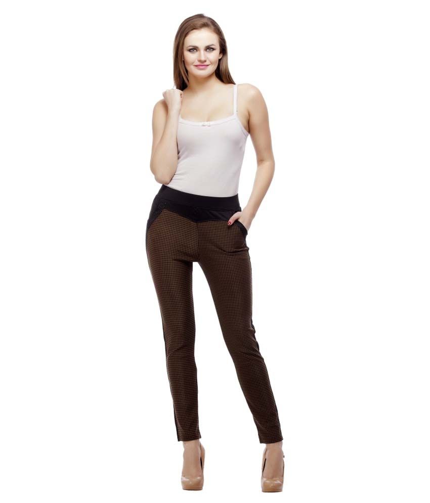 brown jeggings