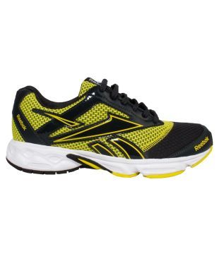 reebok black yellow shoes