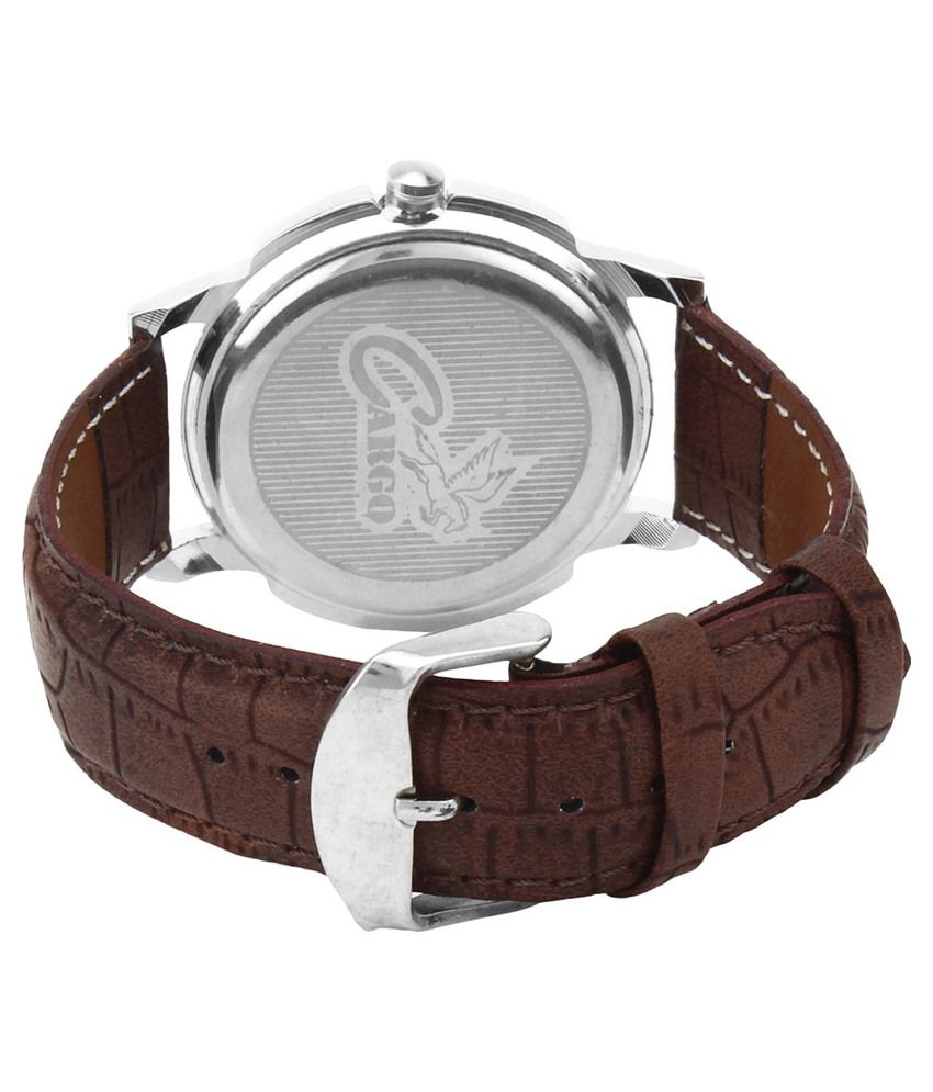 Cargo Watches Brown Strap Round Analog Watch Buy Cargo Watches Brown