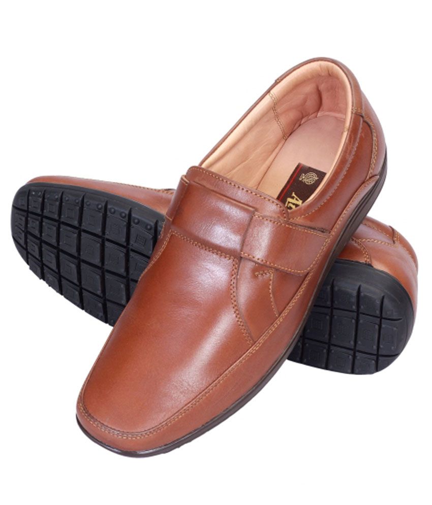 Atlas Shoes Brown Slip-on Shoes - Buy Atlas Shoes Brown Slip-on Shoes ...