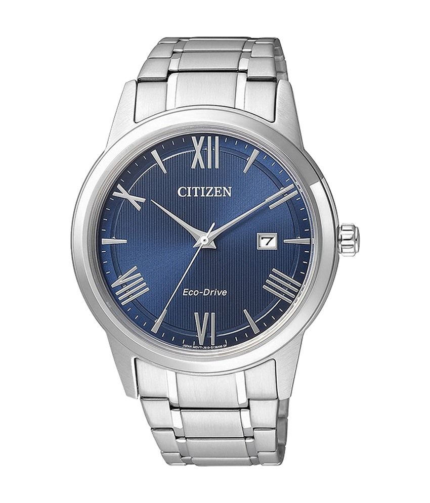 citizen eco drive watch blue face