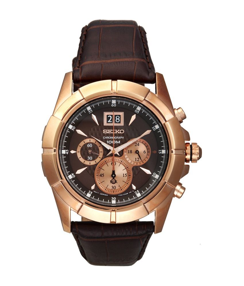 Seiko Lord Brown Dial Analog-Chronograph Watch - Buy Seiko Lord Brown Dial  Analog-Chronograph Watch Online at Best Prices in India on Snapdeal