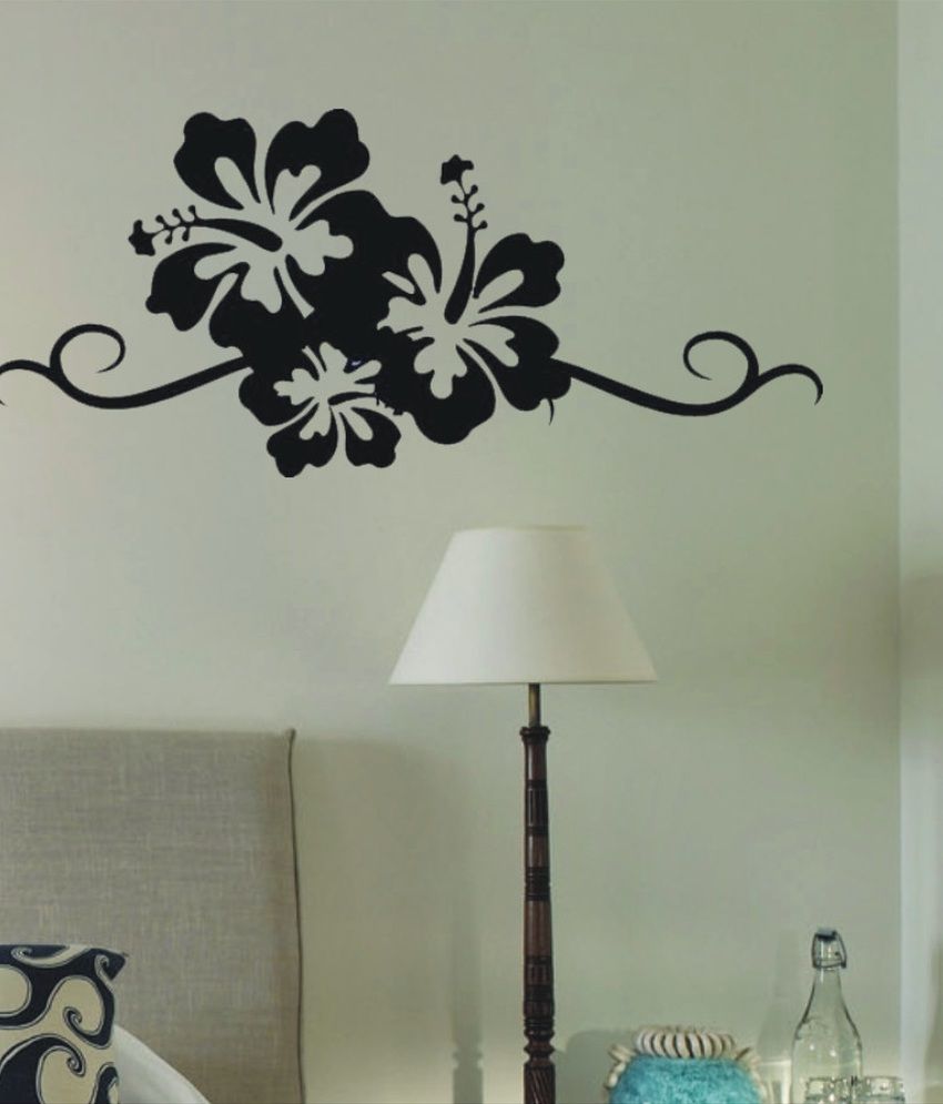     			Decor Villa Black Pvc Wall Stickers