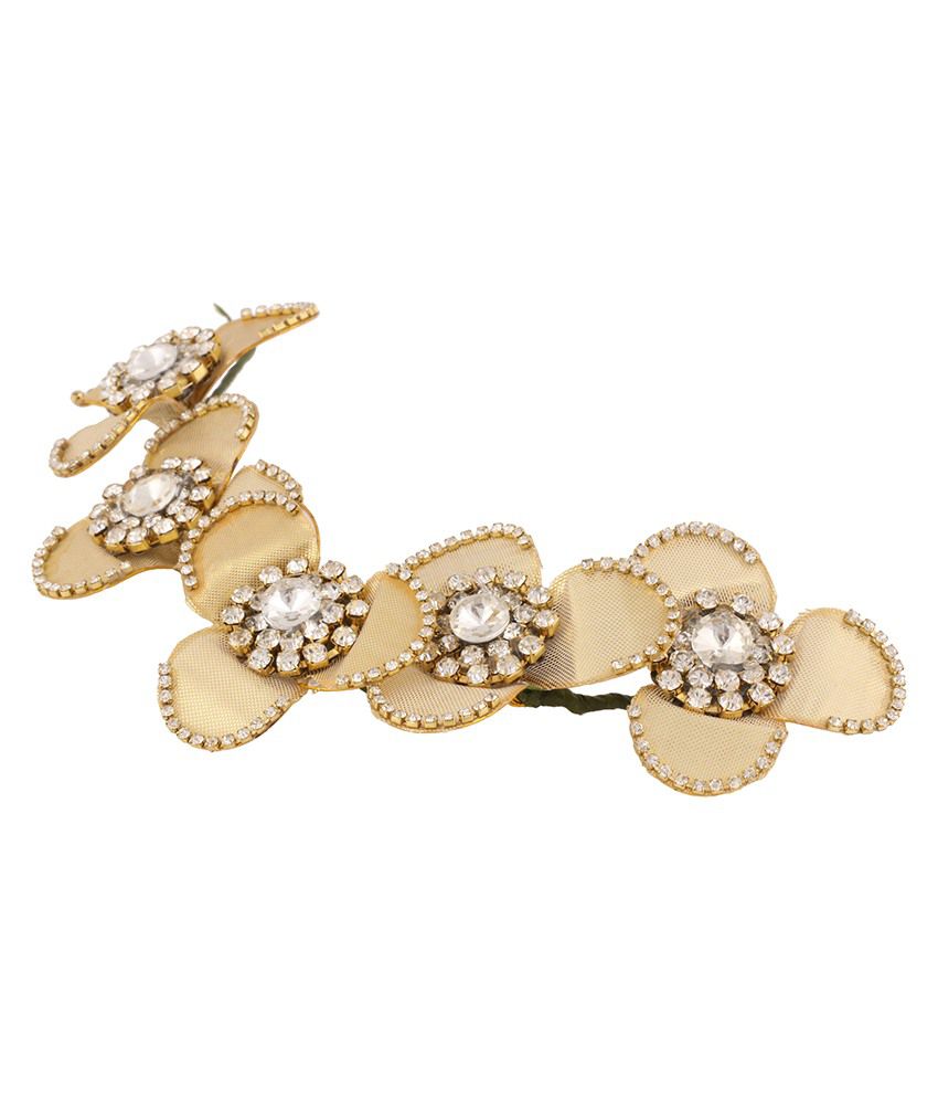 RG Golden & Green Hair Brooch: Buy Online at Low Price in India - Snapdeal