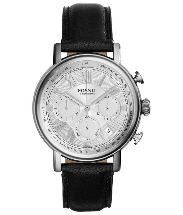 Fossil Black Formal Wrist Watch for Men Buy Fossil Black Formal Wrist