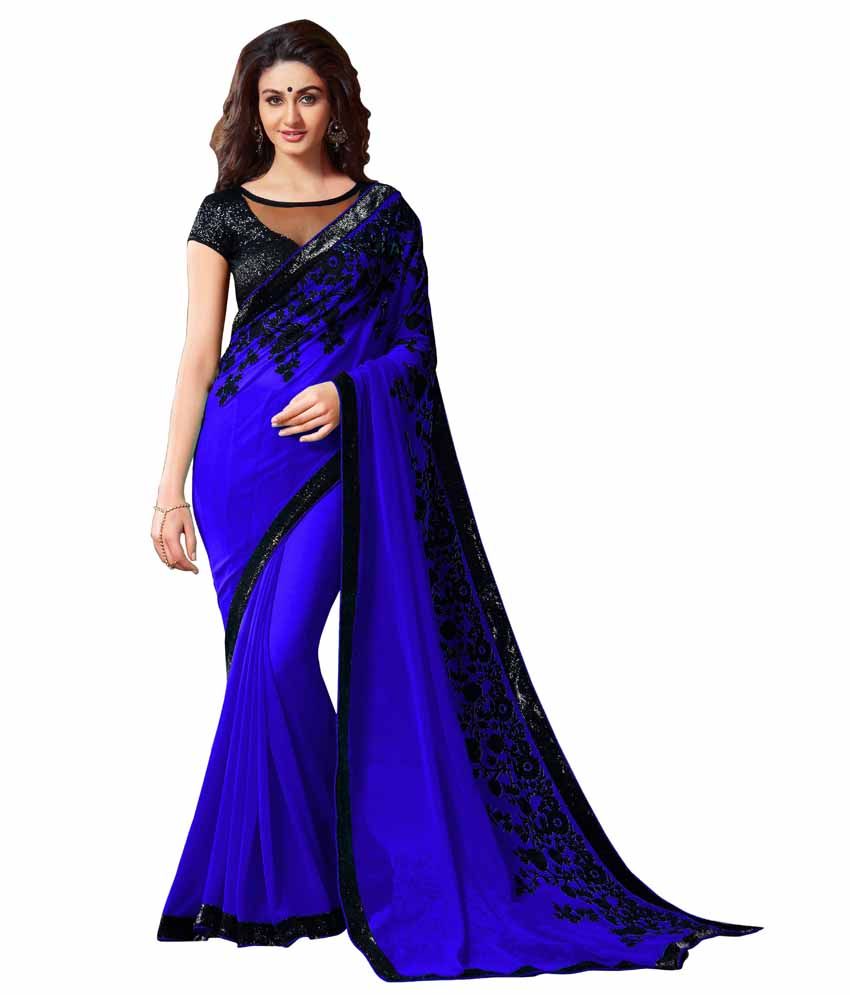 chiffon saree frock design