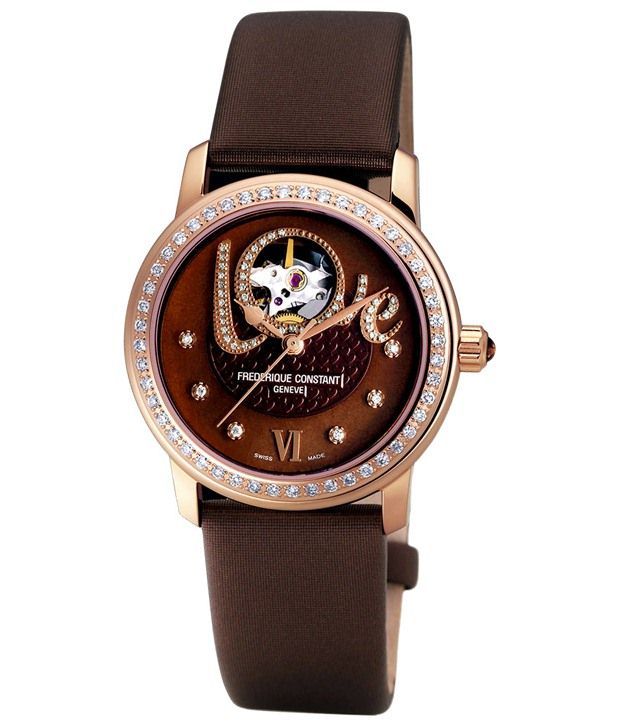 frederique constant worldtimer brown
