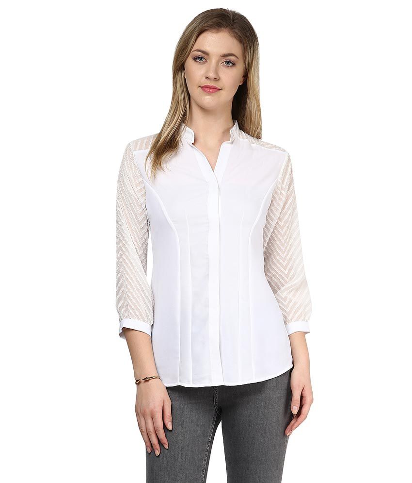 Buy Ly2 White Polyester Shirts Online at Best Prices in India - Snapdeal
