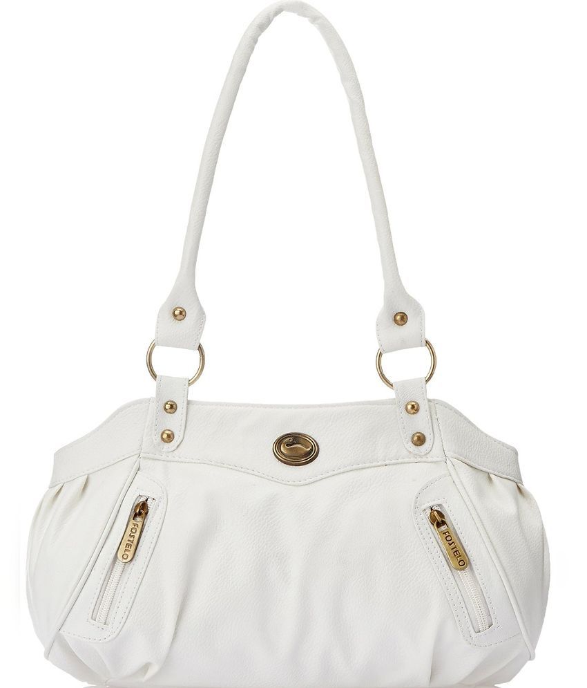 Fostelo Elite Swann White Shoulder Bag - Buy Fostelo Elite Swann White Shoulder Bag Online at ...