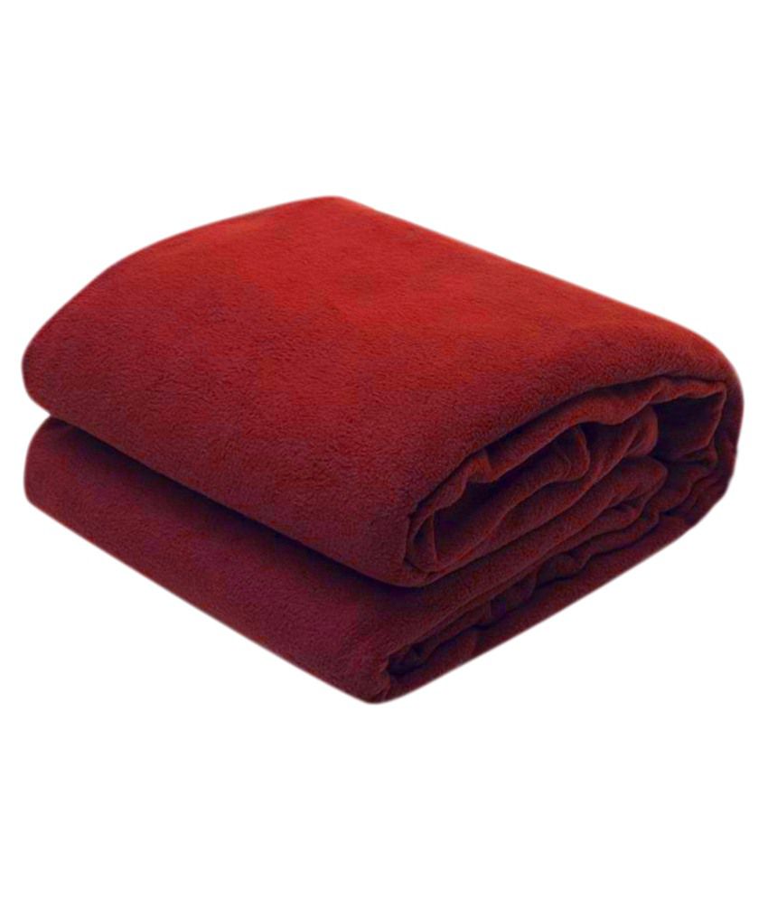 Swastik Red Polyester Single Blanket - Buy Swastik Red Polyester Single ...