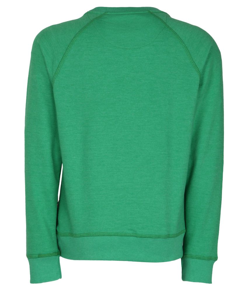 mickey mouse green crew neck