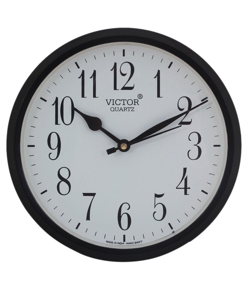 Victor Black Analog Classic Wall Clock Buy Victor Black Analog Classic
