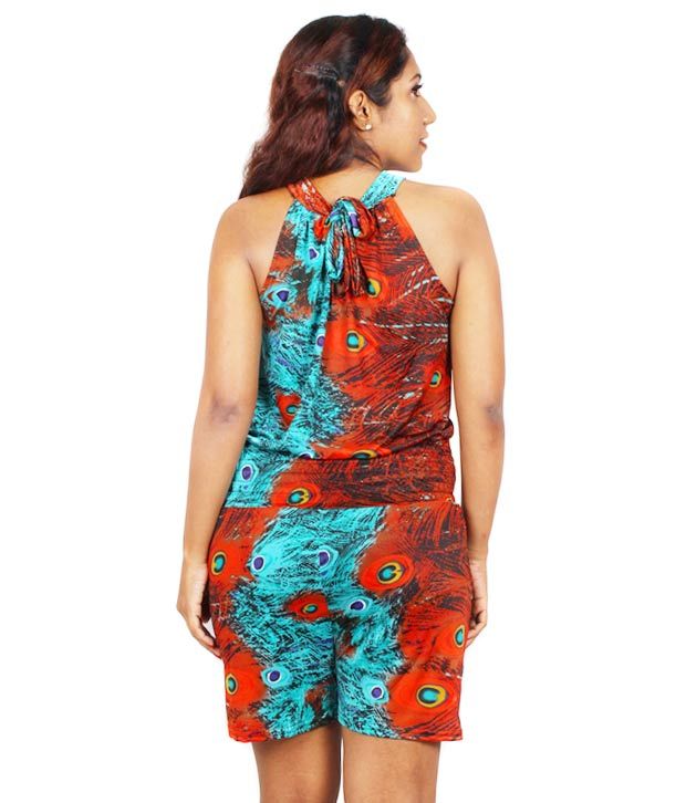 Fabdy Multi Chiffon Jumpsuits Buy Fabdy Multi Chiffon Jumpsuits