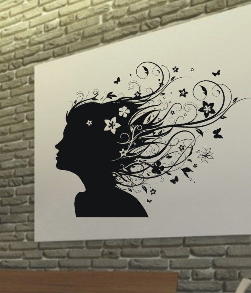     			Decor Villa Black Pvc Wall Stickers