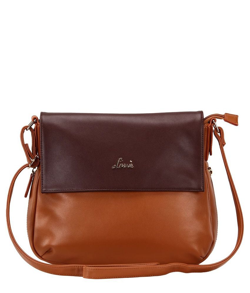 Lavie Brown Synthetic Sling Bag - Buy Lavie Brown Synthetic Sling Bag Online at Best Prices in ...