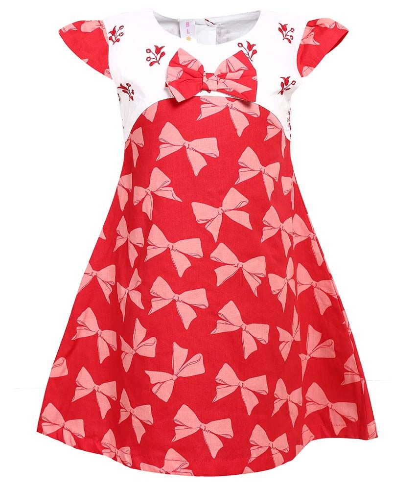 Yoshana Red Cotton Dresses - Buy Yoshana Red Cotton Dresses Online at ...