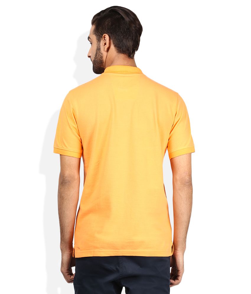 Burnt Umber Orange Solids Polo T-Shirt - Buy Burnt Umber Orange Solids ...