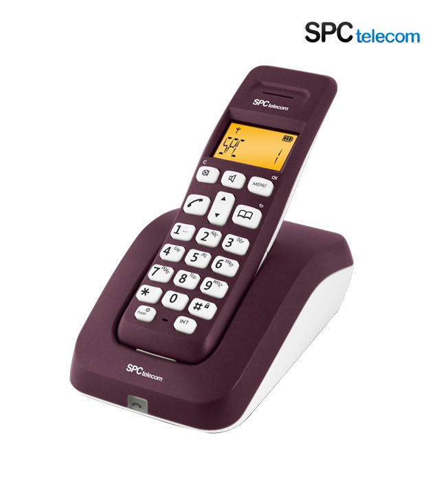 SPC 6222 Cordless Landline Phone (Aubergine)