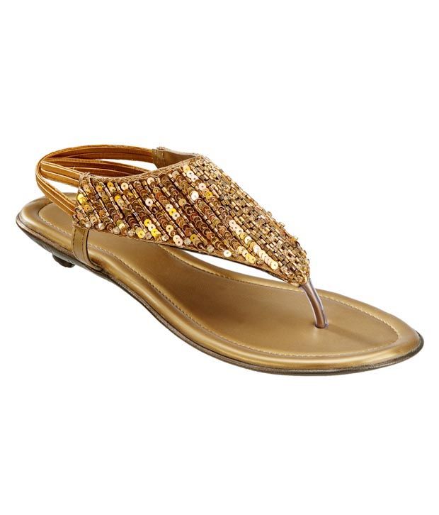 sequin flat sandals