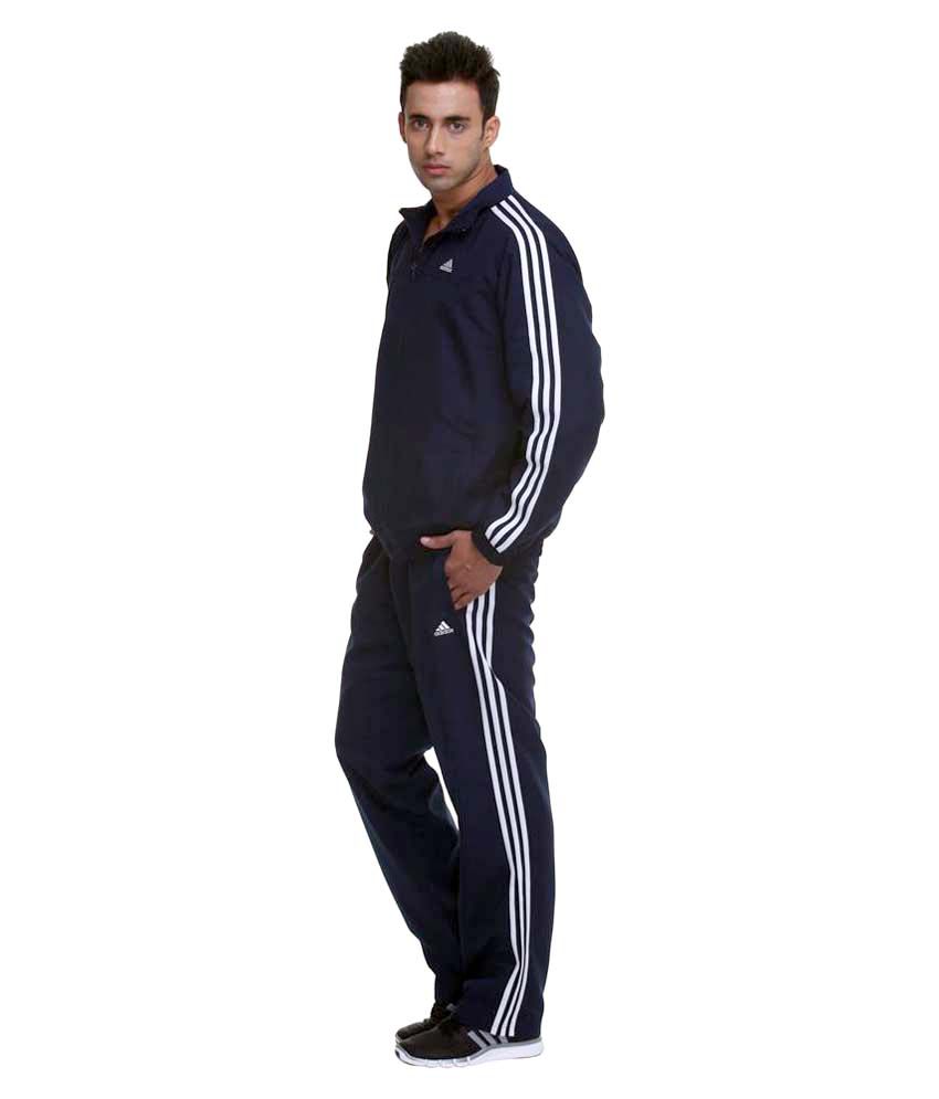Adidas Navy Polyester Tracksuit For Men - Buy Adidas Navy Polyester ...