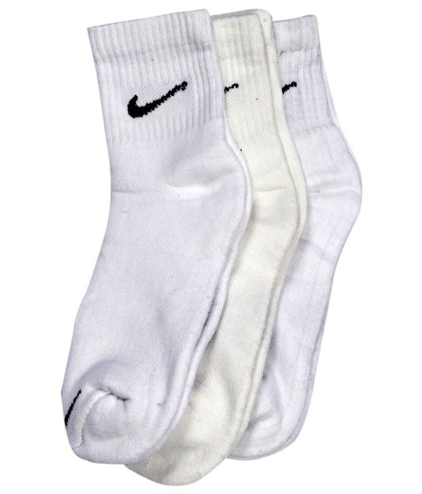 Nike White Socks - Pack of 3 Pair - Buy Nike White Socks - Pack of 3 ...