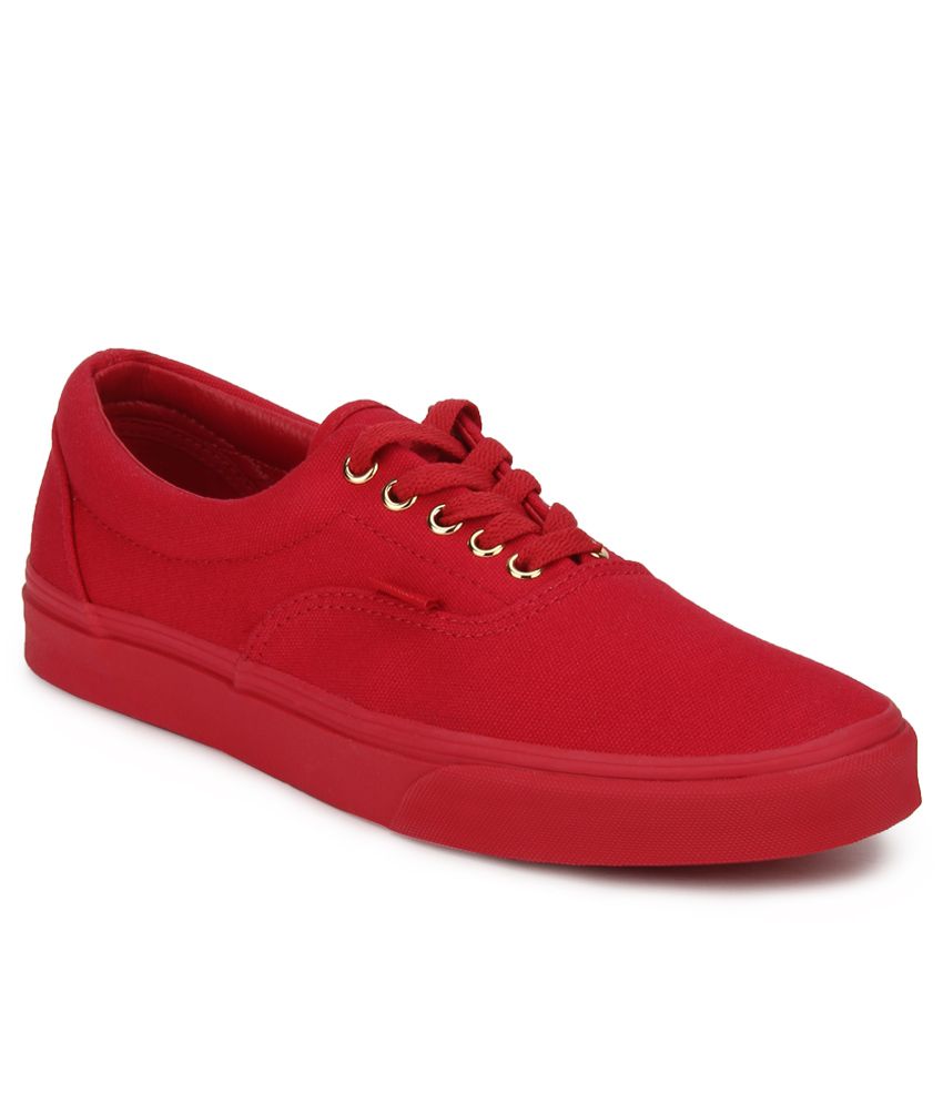 red lifestyle shoes