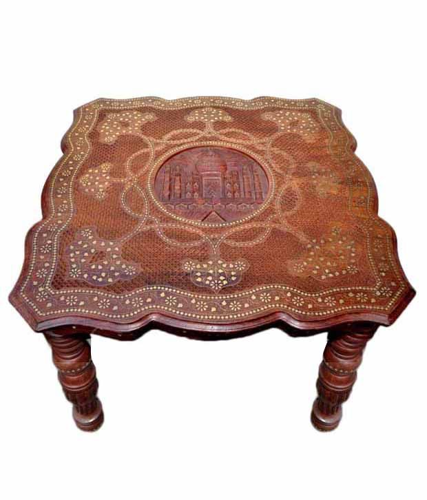 Shilpi Hand Carved Wooden Table Taj Mahal Design Shilpi Hand Carved Wooden Table Taj Mahal Design At Best In India On Snapdeal