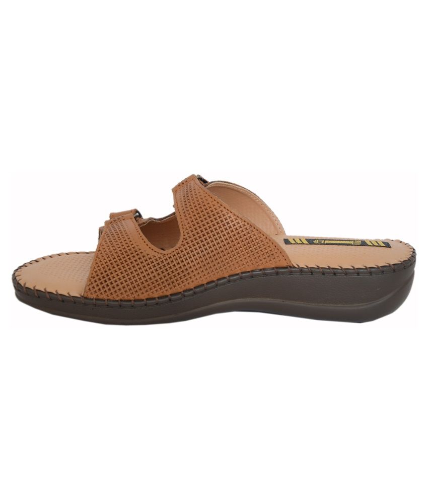 tan slip on flats