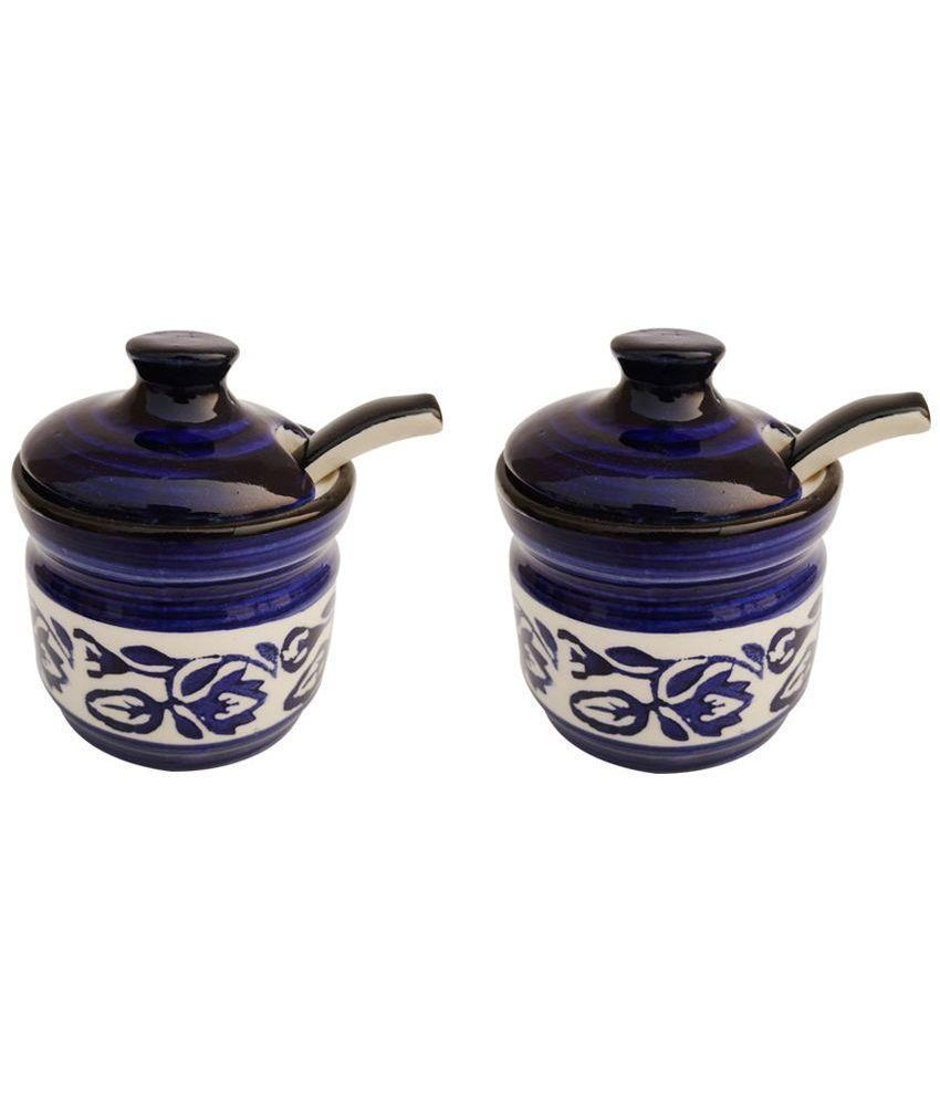 DreamBag Ceramic Pickle Jar With Spoon & Tray Set of 2 Buy Online at
