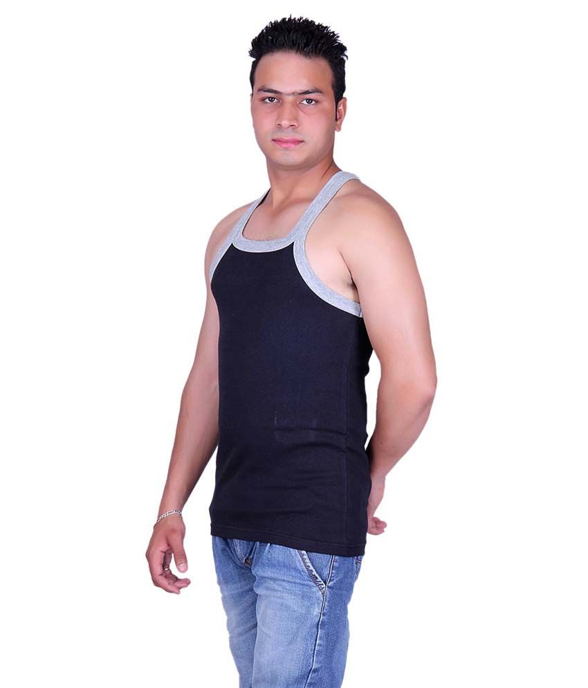 Zimfit Multicolour Cotton Gym Vest - Pack Of 3 - Buy Zimfit Multicolour ...