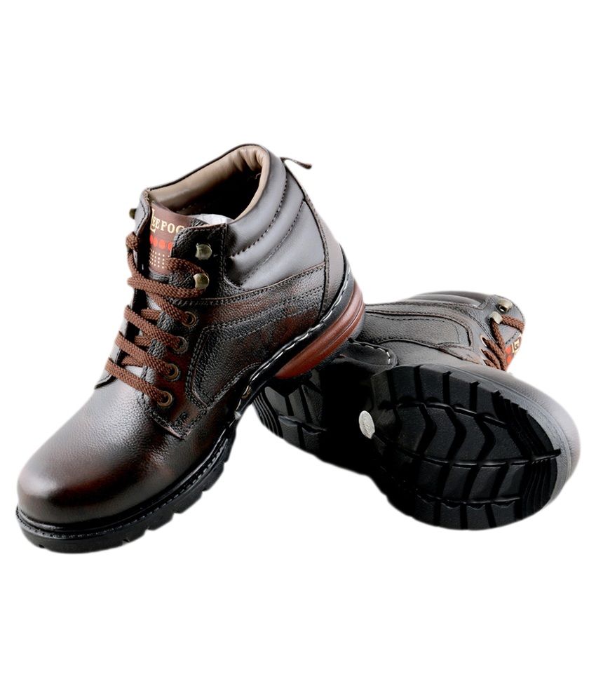 Lee Fog Brown Boots - Buy Lee Fog Brown Boots Online at Best Prices in India on Snapdeal