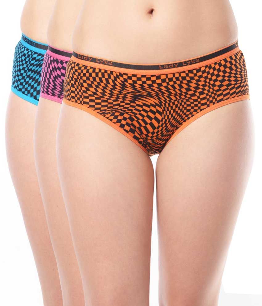 Buy Lady Lyka Multi Color Cotton Panties Pack Of 3 Online At Best Prices In India Snapdeal 3057