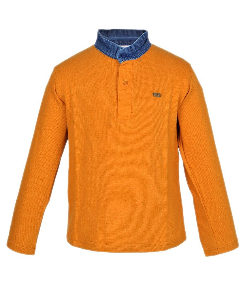 yellow full sleeves t shirt